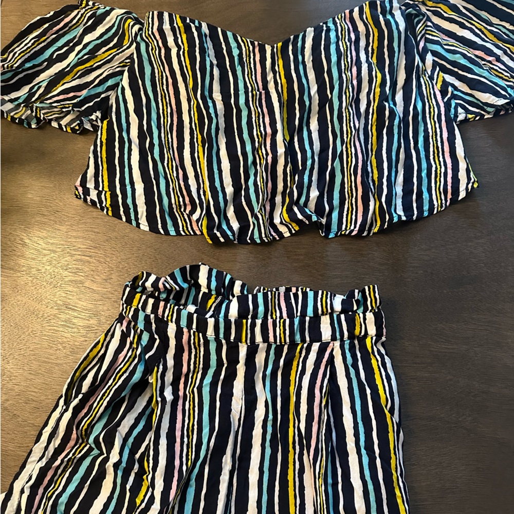 Striped pants set